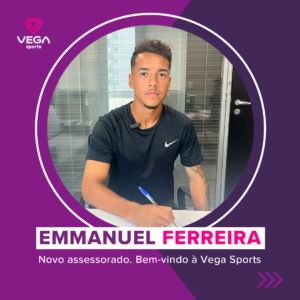 Vega Sports anuncia novo assessorado: Emmanuel Ferreira de Jesus, volante do Nacional